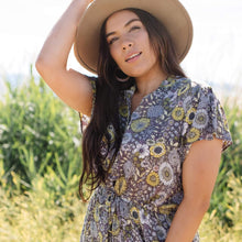 Load image into Gallery viewer, Button Front Drawstring Dress