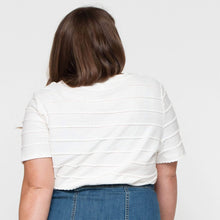Load image into Gallery viewer, Scallop Stripe Tee
